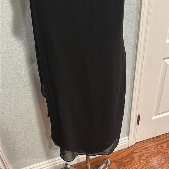 Lauren Ralph Lauren Sz 12 Mixed Media One-Shoulder Asymmetrical Midi Dress • NWT - Picture 6 of 16
